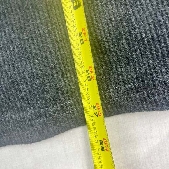 Lucky Brand Men's Large Gray Waffle Knit Long Sleeve Graphic Sleepwear Bear - Picture 6 of 9